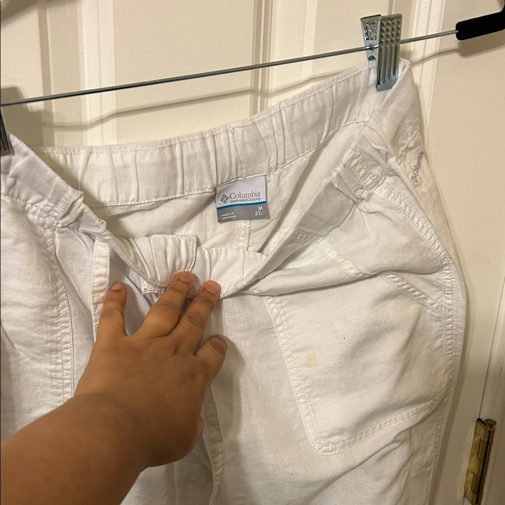 Columbia Off-White Relaxed Fit Pants